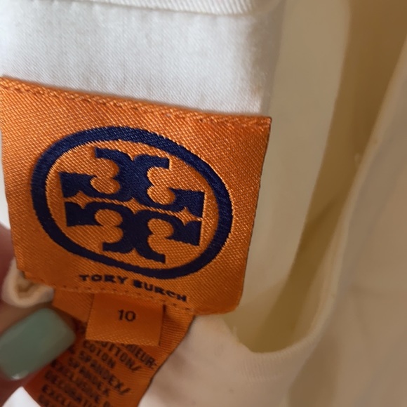Authentic Tory Burch White Pocket Dress Size 10 - Picture 10 of 10